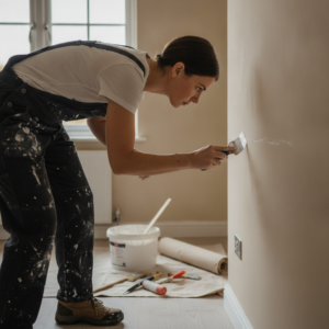 Professional Decorators Repair Cracks Before Painting, McGeachy Goodyear Decorating